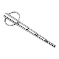 SuperLove Stainless Steel Urethral Dilator Penis Plug Trainer with Ring