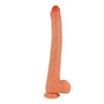 SuperLove Extra Long Realistic Silicone Dildo Skin Medium