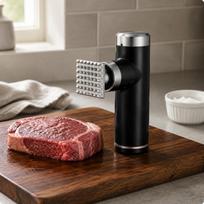 USB Meat Tenderizer 6Speed Electric Fresh Juice Locking for Home Kitchen, Cooking Large 49-spike black
