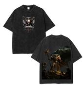 Warhammer 40K Juodieji Riteriai Kosminis Jūreivis Anime Vintažinis Grafinis Marškinėliai L black