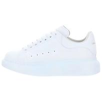 Alexander McQueen Oversized Sneaker Cow Leather, Leather Lace Up Low top Casual Shoes Women's White 553770WHGP09000 39 white