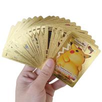 55 Kortos Rinkiniui Retas Kolekcinis Kortų Žaidimas Vaikams Žaislai Dovana G12 English - 27PCS auksas