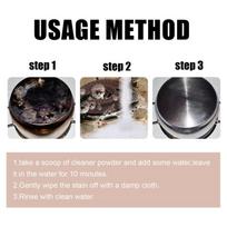 Multi Purpose Kitchen Foam Degreaser Powder Heavy Duty Oil And Rust Removal For Range Hood Cookware Deep Clean one size gray
