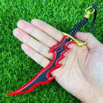 8.6inch Solo Leveling Katana Real Size Japanese Katana Sung Jin-Woo Samurai Sabre Metal Anime Cosplay Prop Ninja Knife Sword Toy green
