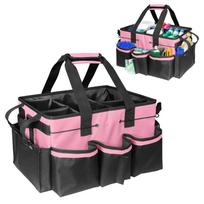 Comfortable Crossbody Straps Cleaning Tool Storage Bag Janitorial Storage Bag  Janitorial Work rožinė