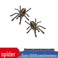 3D Spider & Scorpion Car Sticker - Waterproof, Scratch-Resistant for Mirror, Bumper, or Fuel Tank. black