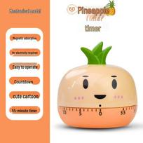 Children's Cartoon Rabbit & Squirrel Magnetic Timer for Cooking & Study orange