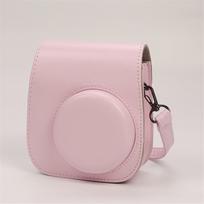 Instax Mini 12 11 8 9 Kameros dėklas PU Oda Minkštas Apsauginis Dėklas Kelioninis Krepšys Fujifilm Kino Kamerai Su Peties Dirželiu rožinė