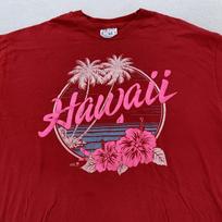 Vintage Hawaii Shirt Mens M/L beach surf Palm Tree Hibiscus Graphic 90s 4XL pink