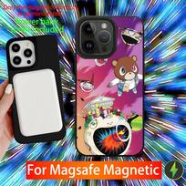K-Kanye YE W-West Phone Case For iPhone 16,15,14,13,12,11,Pro,Max,Plus,Mini,SE New Magsafe Magnetic Wireless Charging iPhone14promax pink