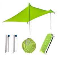 2026 Traveler Beach Tent Lycra Canopy for Sunshade, Sunscreen, and Cooling Outdoor Beach Camping and Fishing Canopy 210x150x165cm žalia