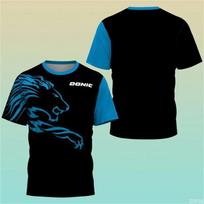 Naujas Karštas 3D Spausdinimo Boutique Stalo Teniso Marškinėlis Treniruočių Marškinėlis Sugeriantis Prakaitą Patogus Viršus Badmintono Sportas Apvalus Kaklas O N 3XL black