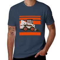 Bobcat Skidsteer Tshirt Basic Tee Shirt For Everyday Outfit S brown