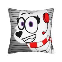 Sprunki Vineria Pillowcase Polyester Cushion Cover Decorations Cartoon Anime Game Pillow Case Cover Home Square 30cmx30cm(12x12Inch) gray