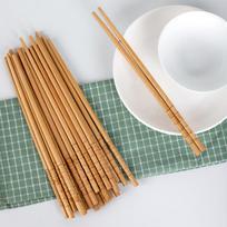 10Pairs Bamboo Chopsticks Chinese Japen Korean Tableware Sushi Noodle Chopsticks Smooth Kitchen Accessories one size beige