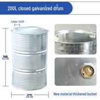 200L Uždaromas cinkuoto plieno būgnas gray