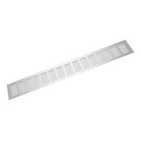 600x80mm Oro srauto ventiliacijos plokštės Žaliuzės Aliuminio lydinio Kemperių spintelėms white