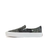 Kith x Vans Vault OG Classic Slip-On LX Bandana - Scarab Unisex Sneakers Green VN0A45JK6CF 39 gray