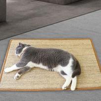 Katės braižymo kilimėlis Horizontalus Atsparus dėvėjimuisi Baldų apsauga Sizalio braižymo lenta Kačiukas 60cmx90cm gray