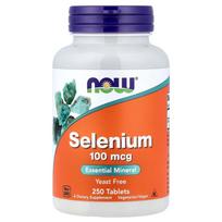 Now Foods Selenium 100mcg, 250 Tablets 250 pcs - 1 ea
