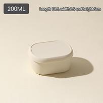200/300/600 ml silikoninės bento dėžutės, pietų konteineris, nepralaidus pietų konteineris, be BPA, galima plauti indaplovėje 200ML smėlis