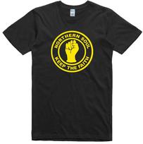 Unisex T-Shirt Northern Soul 1970s Multi Choice Logo Music Regular Fit Cotton XL yellow