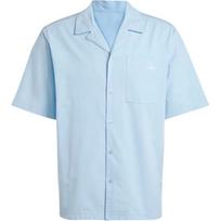 Adidas Originals Essentials Seersucker Short Sleeve Shirt JD2457 S gray