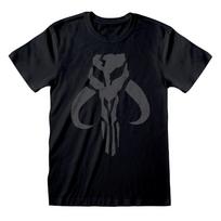 Mandalorian Distressed Crest Tee T-Shirt Mens Unisex XXXXL black