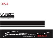 3 VNT Automobilio Lipdukas Vinilinis Lenktynių Sportinis Lipdukas Galvos WRC Juosta Automobilio Lipdukas Universalūs Dekoro Aksesuarai black#0 gray