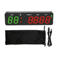 High Resolution LED Interval Timer With Progress Tracking Magnetic Charging Timer For Gym And Daily Tasks 1 black