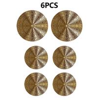Prabangus retro apvalus auksinis pakabų rinkinys metalinis netaisyklingas sieninis diskų rinkinys namų metalinių pakabukų rinkinys beige
