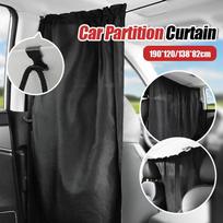 Automobilio taksi kabinos pertvaros furgono kabinos užuolaidos Campervan juodos apsaugos privatumo priekinės galinės sėdynės pertvaros užuolaidos langas nuo saulės 138x82cm gray
