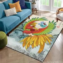 Japoniško Anime Pokemon Kortelės Retro Charizard Plotas Kilimas Svetainei Namų Dekoras Sofos Stalo Kilimėlis Neslystantis Kėdės Grindų Kilimėlis Dovana 160cm x 230cm gray