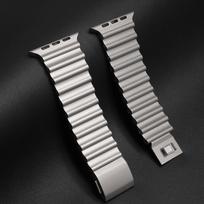 Stainless Steel Metal Strap for Apple Watch Band Ultra 3 49mm Luxury Bracelet For iwatch Series 11 10 46mm 9 8 7 6 SE 44mm 45mm 49mm(Ultra 3 2 1) pilka