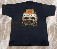 Vintažiniai Michael Jackson Pasaulinio Turinio Koncerto Dangerous 1991 The Jackson 5 Unisex Marškinėliai XXL gray
