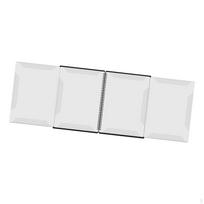 Sheet Music Folder Choir Spiral Binder Portable Organizer A4 for Marching Band Piano white