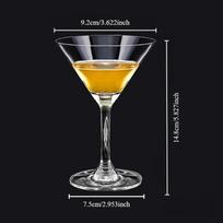 Trikampis Stiklinis Kokteilių Stiklinis Martini Kūrybinis Aukštas Stiklinis Baras Klasikiniai Maišytuvai gray