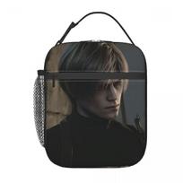 Resident Evils Leon Kennedy Game Insulated Lunch Bag for Women Children Leakproof Food Boxes Thermal Lunch Box Tote One Size black