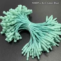 1000Pcs/lot Tie Fasteners Clothing Tag Rope  for Garment Bag Tags Cards laker blue