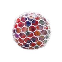 1/3/7PCS 6cm Kids Rainbow Bead Stress Ball TPR Squeeze Grape Ball Vent Decompression Fidget Toy Relaxing Ball for Adults and Tee gray