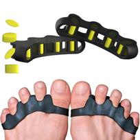 Toe Separator For Feet Toe Spacers Correct Toes Yoga Silicone Hammer Toe Corrector For Women & Men Correct Toe Straighteners For Overlapping Toes (To black