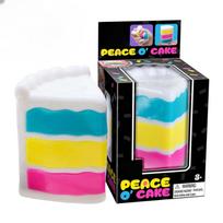 Needoh Peace O' Cake Squishy Žaislas-streso malšintojas Minkštas tampomas Fidget Jutimo žaislai Visiems amžiams blue