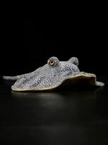 Mielas Raijos Rajiformes Gyvas Pliušinis Žaislas Vaikams Kalėdinė Dovana Imitacija Raja Porosa Mielas Minkštas Taškeliais Lėlė Žuvis Jūros Gyvūnas 50x34cm gray