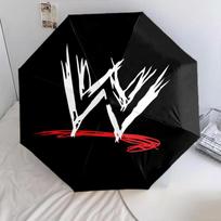 1 PC Automatic Folding Umbrella - WWE Pattern, Portable & Foldable Design with 8 Ribs, Christmas Birthday Gifts įvairiaspalvis