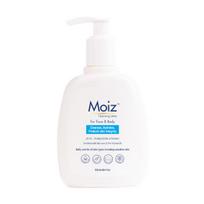 Moiz prausiamasis losjonas | Veido ir kūno prausiklis | Jautriai odai | Su alavijais ir provitaminu B5 | pH 5.6 | Be muilo, parabenų ir sulfatų - 200 ml white