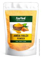 Grynas ir natūralus valgomųjų amba haldi milteliai (200g x 1 pakuotė) Mangas imbieras (Kasturi Haldi)Laukiniai ciberžolės (Aromatinė ciberžolė) Žolelių gėrimui | Be reklamos yellow