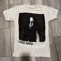 Vintage Lady Gaga Concert 2009 The Fame Monster Cotton S4XL TShirt Unisex T-Shirt XXXL white