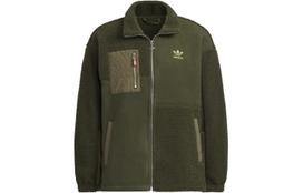 adidas Originalūs Vyriški Aksominiai Švarkai Naktiniai Cargo Žalias Atvartas Vidutinis HY7286 M gray