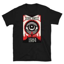 1984, George Orwell, 1984, Big Brother, Printed, High Quality, T-Shirt Mens Womens Tees Top Tops Tee L white