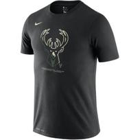 Nike Milwaukee Bucks NBA Crew Neck Pullover Comfortable Short Sleeve T-Shirt Men Tops AT0428-010 M gray